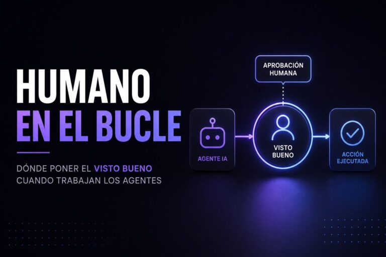 Humano en el bucle: dónde poner el visto bueno cuando trabajan los agentes