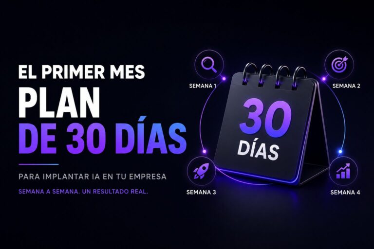 El primer mes con IA: plan de 30 días para un directivo que empieza de cero