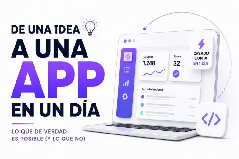 De una idea a una app con IA en un día: lo que de verdad es posible