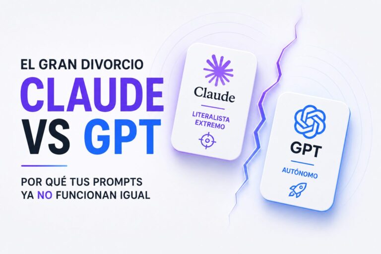 Por qué tus prompts de IA ya no funcionan como antes (el gran divorcio Claude vs GPT)